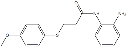 N-(2-aminophenyl)-3-[(4-methoxyphenyl)sulfanyl]propanamide