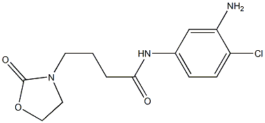 N-(3-amino-4-chlorophenyl)-4-(2-oxo-1,3-oxazolidin-3-yl)butanamide