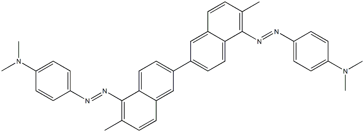 4,4'-Bis(4-dimethylaminophenylazo)-3,3'-dimethyl-7,7'-binaphthalene