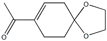 8-アセチル-1,4-ジオキサスピロ[4.5]デカ-8-エン 化学構造式
