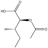 (2S,3S)-2-Acetoxy-3-methylvaleric acid 结构式