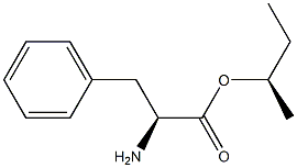 (R)-2-アミノ-3-フェニルプロパン酸(S)-1-メチルプロピル 化学構造式