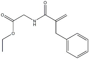 N-[1-Oxo-2-(phenylmethyl)-2-propenyl]glycine Ethyl Ester Structure