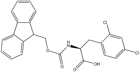FMOC-L-2,4-二氯苯丙氨酸 结构式
