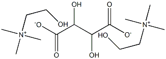 L-(+)-酒石酸氢胆碱, , 结构式