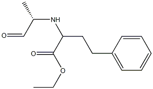 N-[1-(S)-乙氧甲酰基-3-苯丙基]-L-丙氨酸氢化物, , 结构式