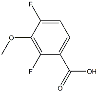 2,4-二氟-3-甲氧基苯甲酸, , 结构式