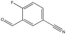 5-氰基-2-氟苯甲醛 结构式