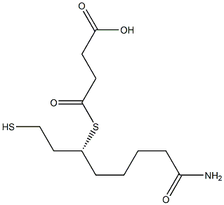 3-[(3R)-7-carbamoyl-1-sulfanyl-heptan-3-yl]sulfanylcarbonylpropanoic acid