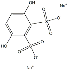 对苯二酚二磺酸钠, , 结构式