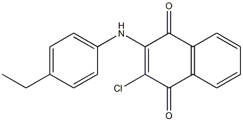 2-chloro-3-((4-ethyl-phenyl)-amino)-1,4-naphthalendione