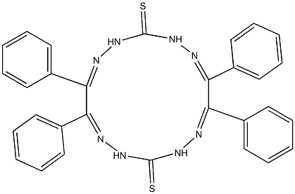 3,4,10,11-tetraphenyl-1,2,5,6,8,9,12,13-octaazacyclotetradeca-7,14-dithione-2,4,9,11-tetraene