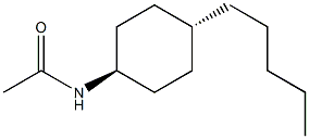 TRANS-N-ACETYL-4-N-PENTYLCYCLOHEXYLAMINE Structure