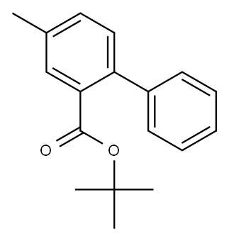 TERT-BUTHYL 4-METHYLBIPHENYL-2-CARBOXYLATE Struktur
