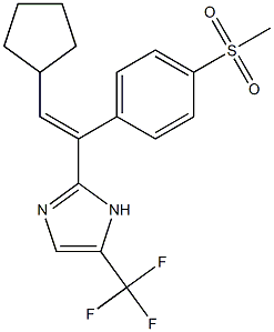 (E)-2-(2-Cyclopentyl-1-(4-(methylsulfonyl)phenyl)vinyl)-5-(trifluoromethyl)-1H-imidazole