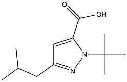 1-(1,1-DIMETHYLETHYL)-3-(2-METHYLPROPYL)-1H-PYRAZOLE-5-CARBOXYLICACID