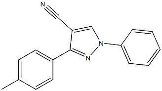 1-phenyl-3-p-tolyl-1H-pyrazole-4-carbonitrile Structure