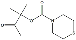 1,1-dimethyl-2-oxopropyl thiomorpholine-4-carboxylate