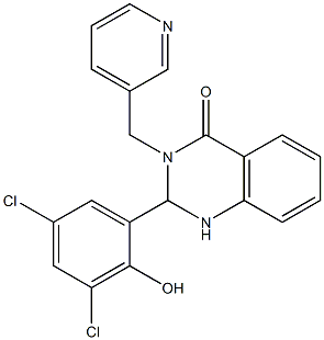 2-(3,5-dichloro-2-hydroxyphenyl)-3-(3-pyridylmethyl)-1,2,3,4-tetrahydroquinazolin-4-one