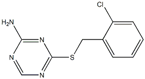 4-[(2-chlorobenzyl)thio]-1,3,5-triazin-2-amine