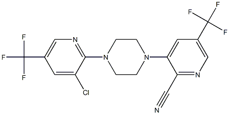 3-{4-[3-chloro-5-(trifluoromethyl)-2-pyridinyl]piperazino}-5-(trifluoromethyl)-2-pyridinecarbonitrile