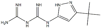 {[{[3-(tert-butyl)-1H-pyrazol-5-yl]amino}(imino)methyl]amino}methanimidamide Structure