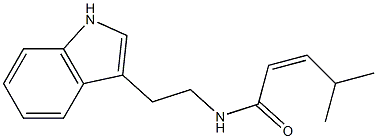 (Z)-N-[2-(1H-indol-3-yl)ethyl]-4-methyl-2-pentenamide