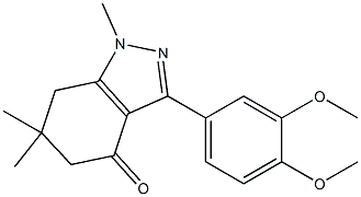 3-(3,4-dimethoxyphenyl)-1,6,6-trimethyl-1,5,6,7-tetrahydro-4H-indazol-4-one