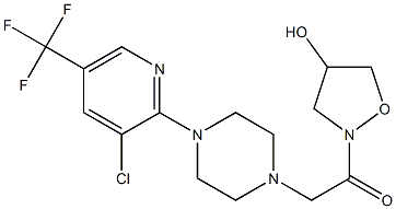 2-{4-[3-chloro-5-(trifluoromethyl)-2-pyridinyl]piperazino}-1-[4-hydroxydihydro-2(3H)-isoxazolyl]-1-ethanone