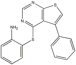 2-[(5-phenylthieno[2,3-d]pyrimidin-4-yl)thio]aniline