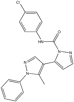 1-(4-Chlorophenylcarbamoyl)-5-(1-phenyl-5-methylpyrazol-4-yl)pyrazole