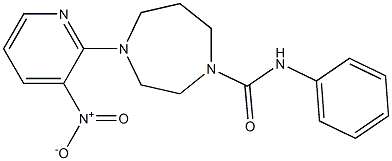 N1-phenyl-4-(3-nitro-2-pyridyl)-1,4-diazepane-1-carboxamide Structure
