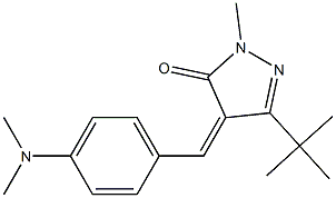 3-(tert-butyl)-4-{(Z)-[4-(dimethylamino)phenyl]methylidene}-1-methyl-1H-pyrazol-5-one Structure