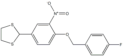 2-{4-[(4-fluorobenzyl)oxy]-3-nitrophenyl}-1,3-dithiolane