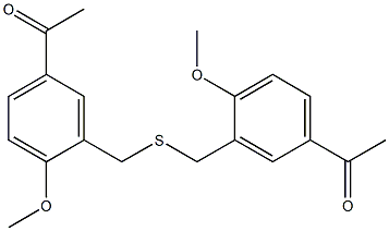 1-(3-{[(5-acetyl-2-methoxybenzyl)thio]methyl}-4-methoxyphenyl)ethan-1-one