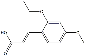 (E)-3-(2-ethoxy-4-methoxyphenyl)acrylic acid