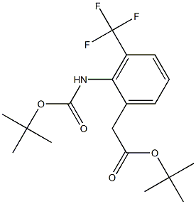 tert-butyl 2-(2-(tert-butoxycarbonylamino)-3-(trifluoromethyl)phenyl)acetate|
