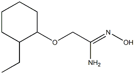 (1Z)-2-[(2-ethylcyclohexyl)oxy]-N'-hydroxyethanimidamide Structure