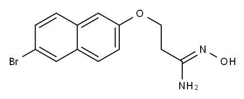 (1Z)-3-[(6-bromo-2-naphthyl)oxy]-N'-hydroxypropanimidamide