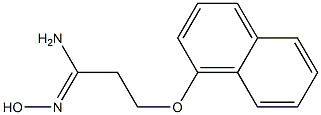 (1Z)-N'-hydroxy-3-(1-naphthyloxy)propanimidamide