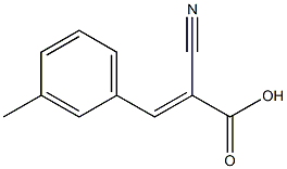 (2E)-2-cyano-3-(3-methylphenyl)acrylic acid 结构式