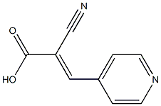 (2E)-2-cyano-3-pyridin-4-ylacrylic acid Structure
