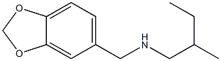 (2H-1,3-benzodioxol-5-ylmethyl)(2-methylbutyl)amine Structure