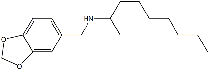 (2H-1,3-benzodioxol-5-ylmethyl)(nonan-2-yl)amine Structure