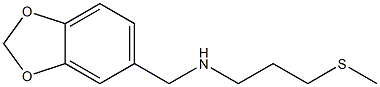 (2H-1,3-benzodioxol-5-ylmethyl)[3-(methylsulfanyl)propyl]amine Structure