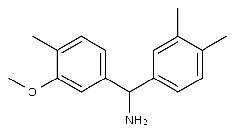 (3,4-dimethylphenyl)(3-methoxy-4-methylphenyl)methanamine