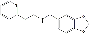 [1-(2H-1,3-benzodioxol-5-yl)ethyl][2-(pyridin-2-yl)ethyl]amine Structure