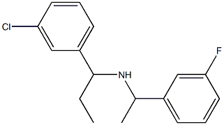 [1-(3-chlorophenyl)propyl][1-(3-fluorophenyl)ethyl]amine