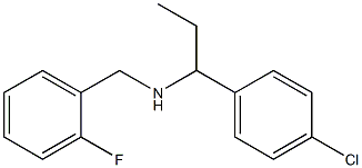 [1-(4-chlorophenyl)propyl][(2-fluorophenyl)methyl]amine
