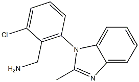 [2-chloro-6-(2-methyl-1H-1,3-benzodiazol-1-yl)phenyl]methanamine